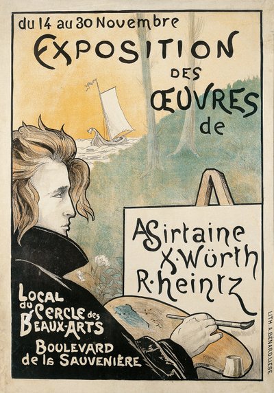 Ausstellung der Werke von A. Sirtaine, X. Würth, R. Heintz von Richard Heintz